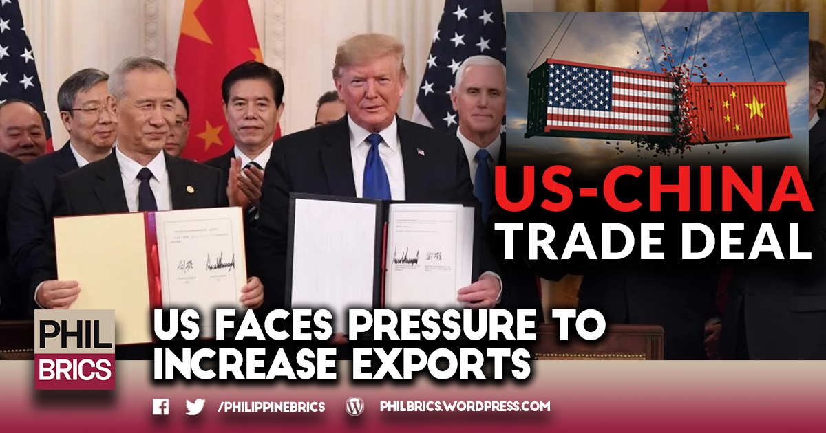 US faces pressure to increase exports