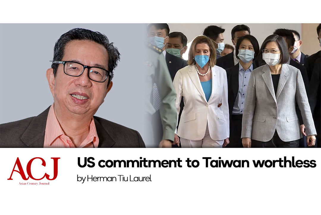 US commitment to Taiwan worthless
