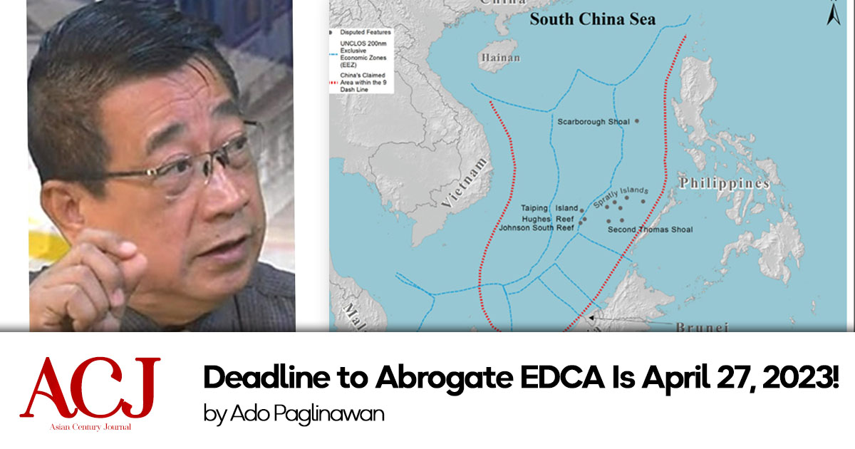 Deadline to Abrogate EDCA Is April 27, 2023!