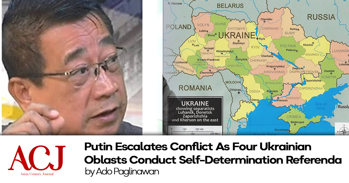 Putin Escalates Conflict As Four Ukrainian Oblasts Conduct Self-Determination Referenda