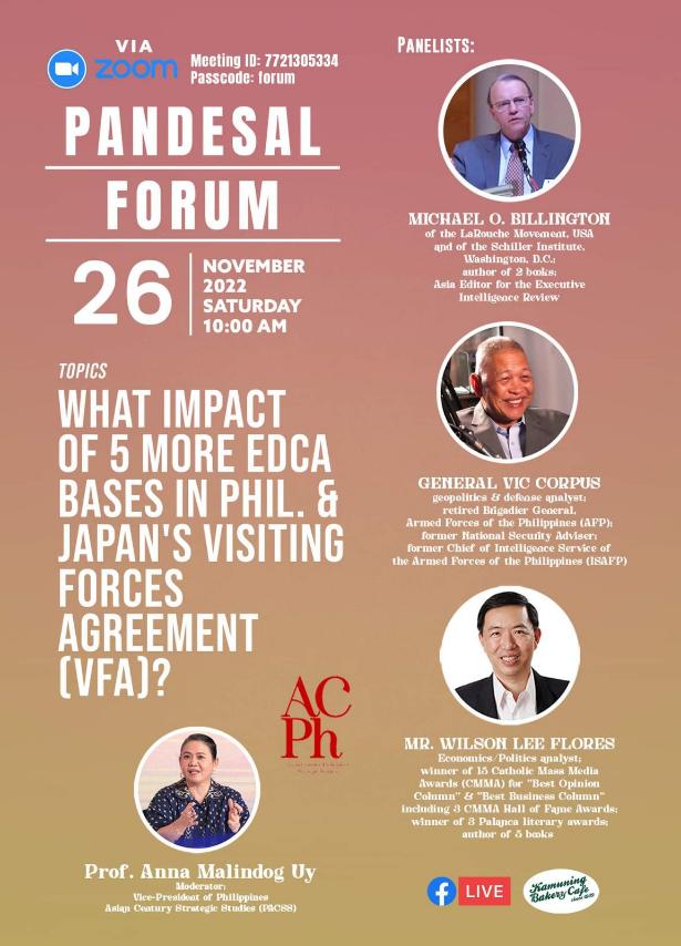 What Impact of Five more EDCA bases in Phil. & Japan’s Visiting Forces Agreement (VFA)?
