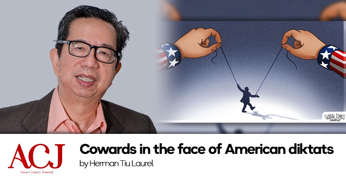 Cowards in the face of American diktats
