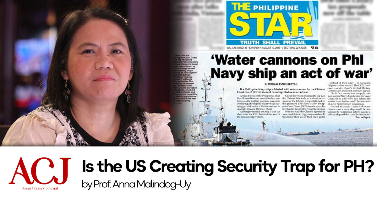Is the US Creating Security Trap for PH?