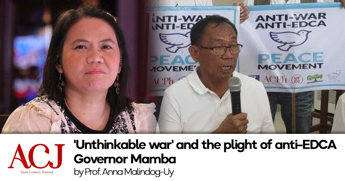 ‘Unthinkable war’ and the plight of anti-EDCA Governor Mamba