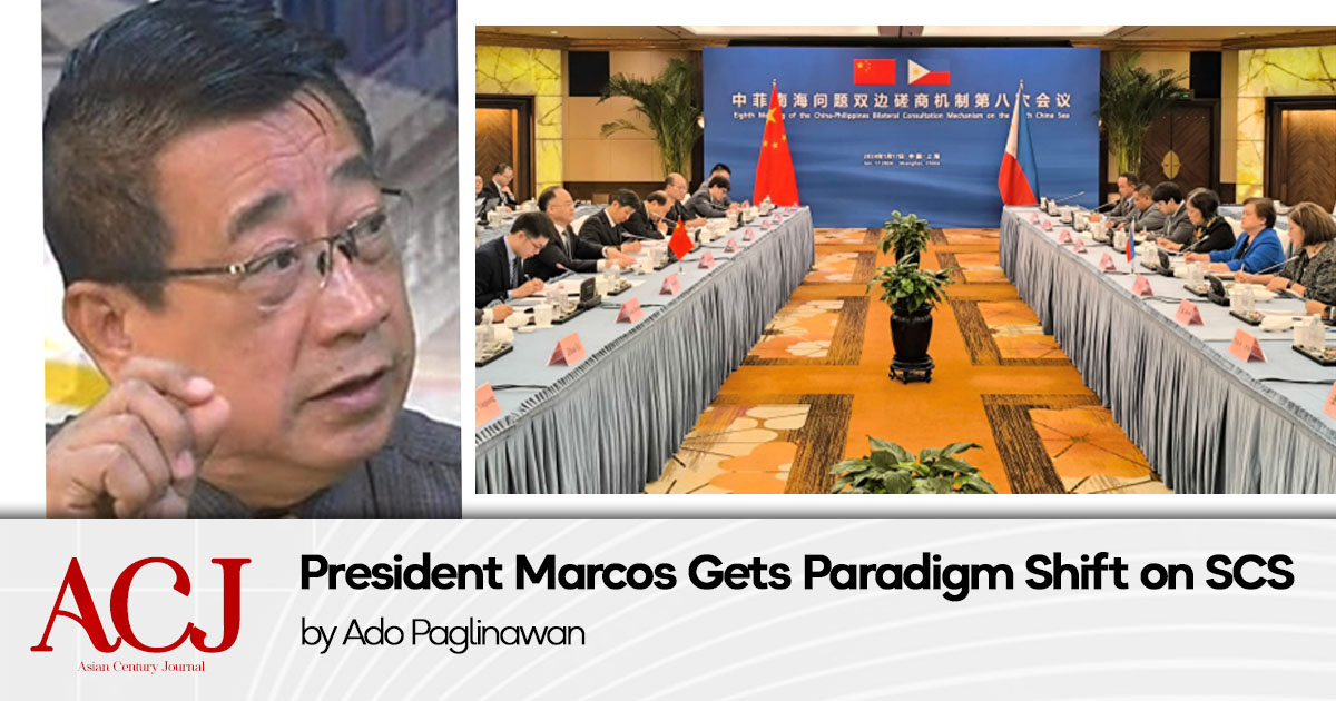 President Marcos Gets Paradigm Shift on SCS