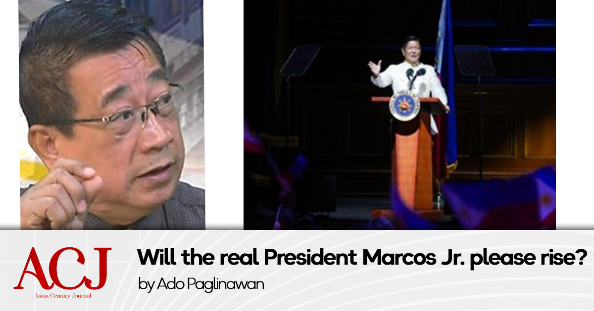 Will the real President Marcos Jr. please rise?