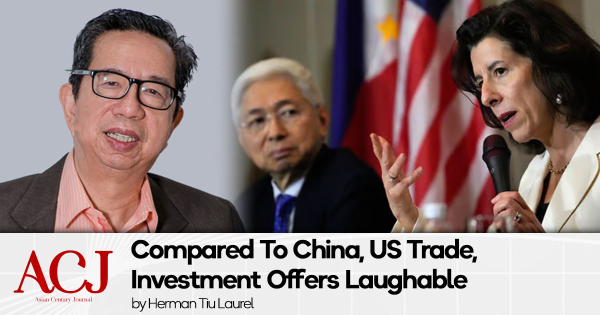 Compared To China, US Trade, Investment Offers Laughable