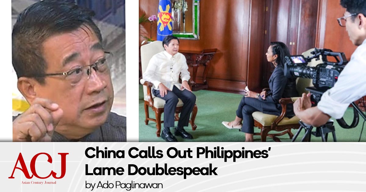 China Calls Out Philippines’ Lame Doublespeak