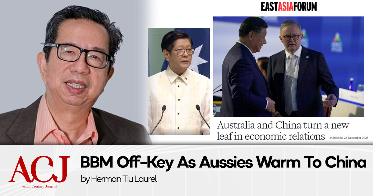 BBM Off-Key As Aussies Warm To China