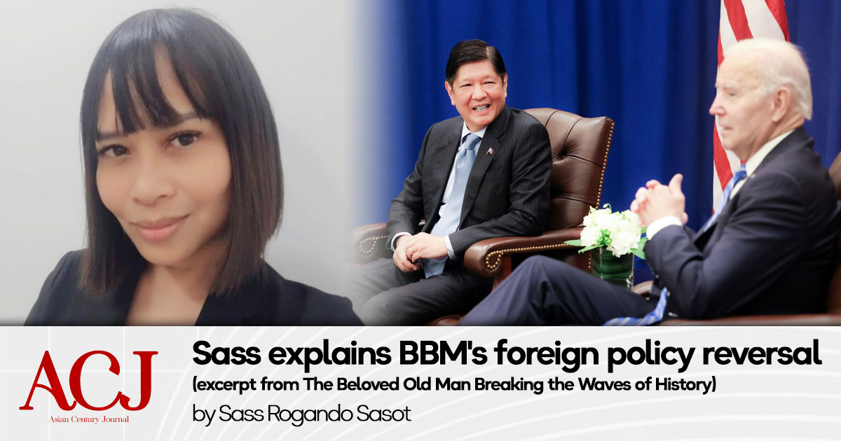 Sass explains BBM’s foreign policy reversal