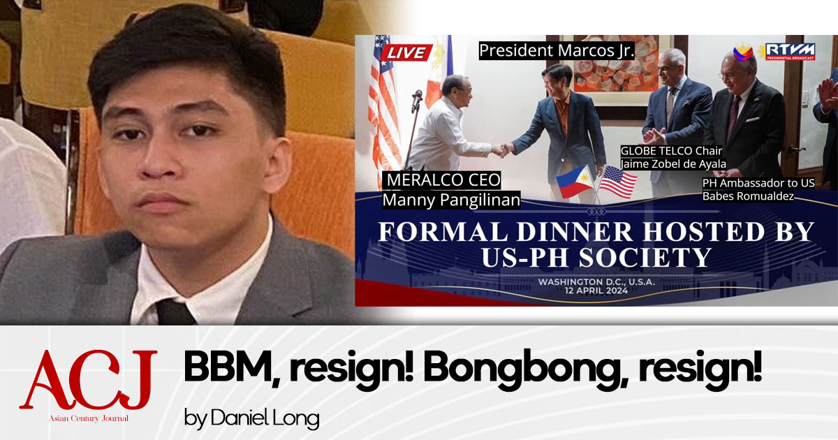 BBM, resign! Bongbong, resign!