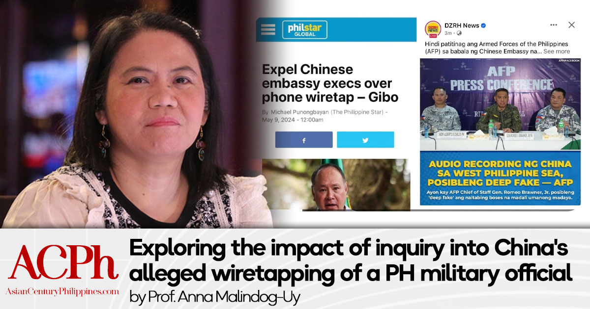 Exploring the impact of inquiry into China’s alleged wiretapping of a PH military official
