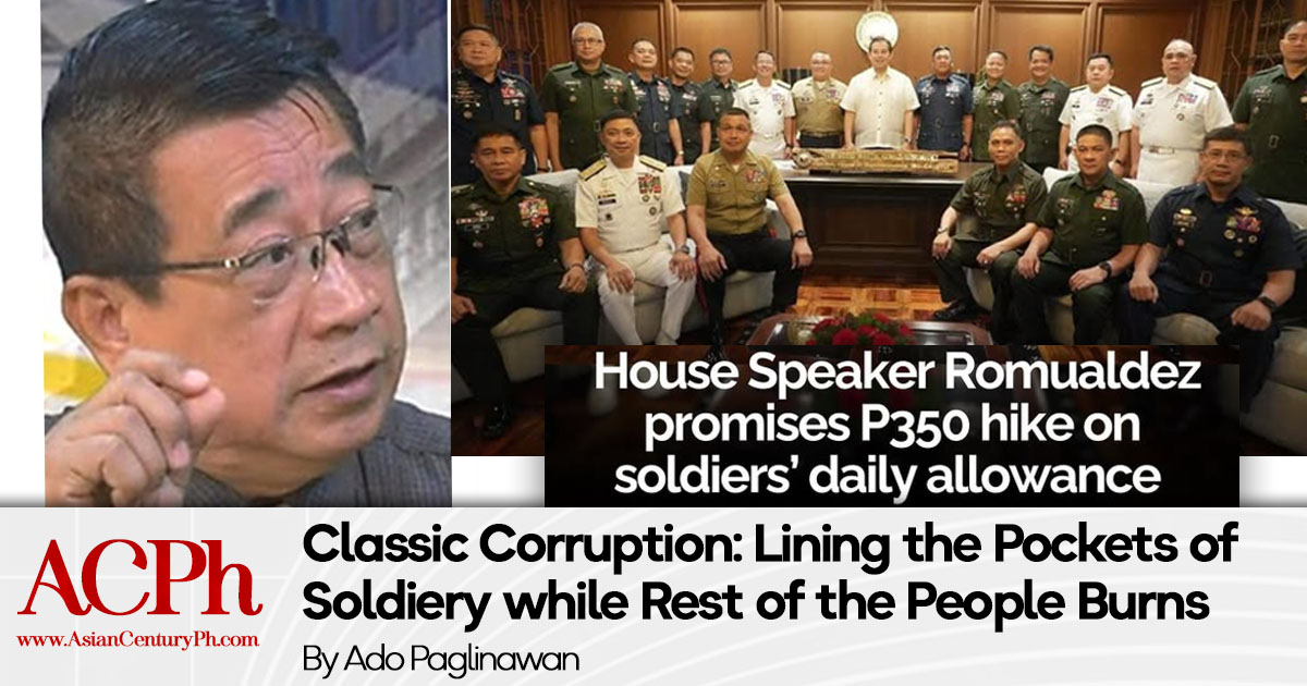Classic Corruption: Lining the Pockets of Soldiery while Rest of the People Burns