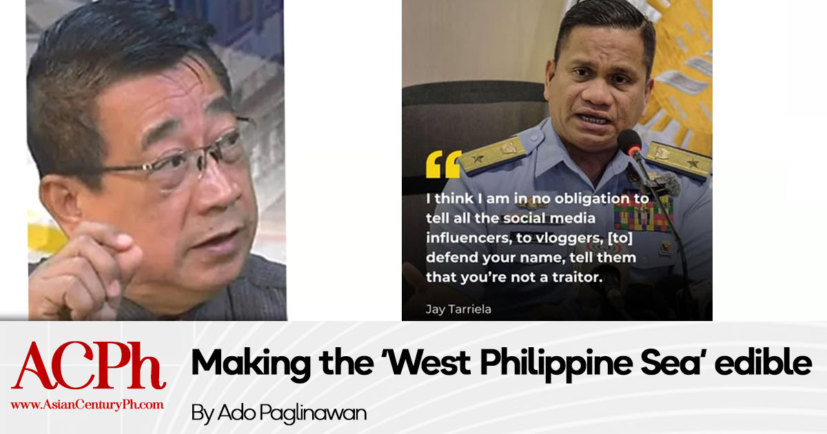 Making the ‘West Philippine Sea’ edible