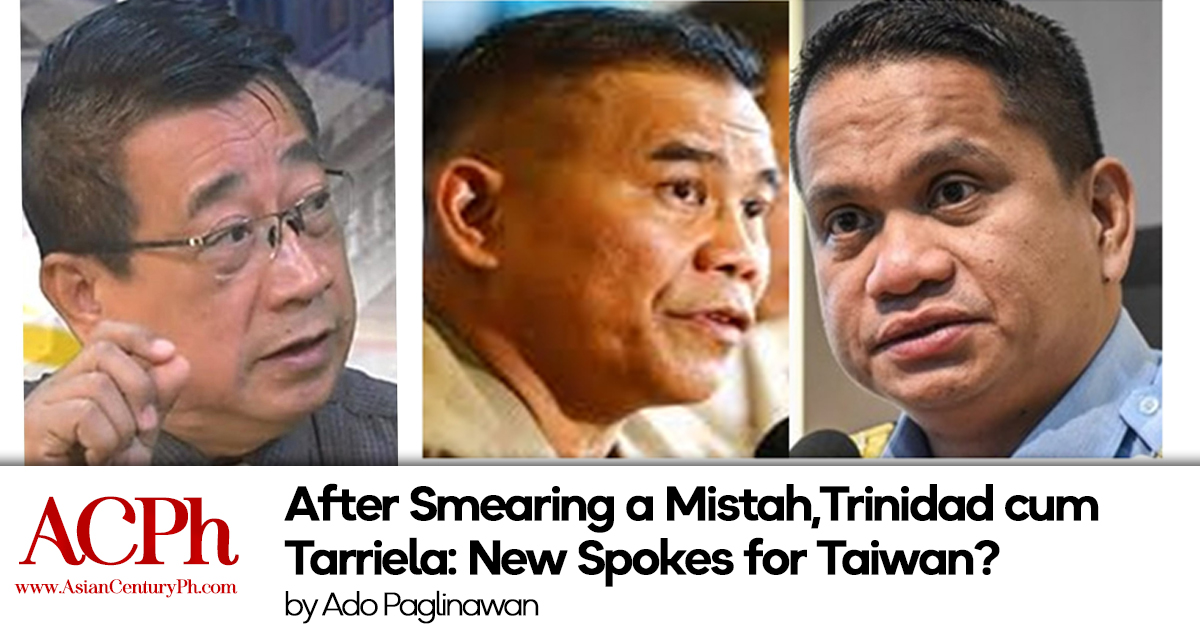 After Smearing a Mistah, Trinidad cum Tarriela: New Spokes for Taiwan?