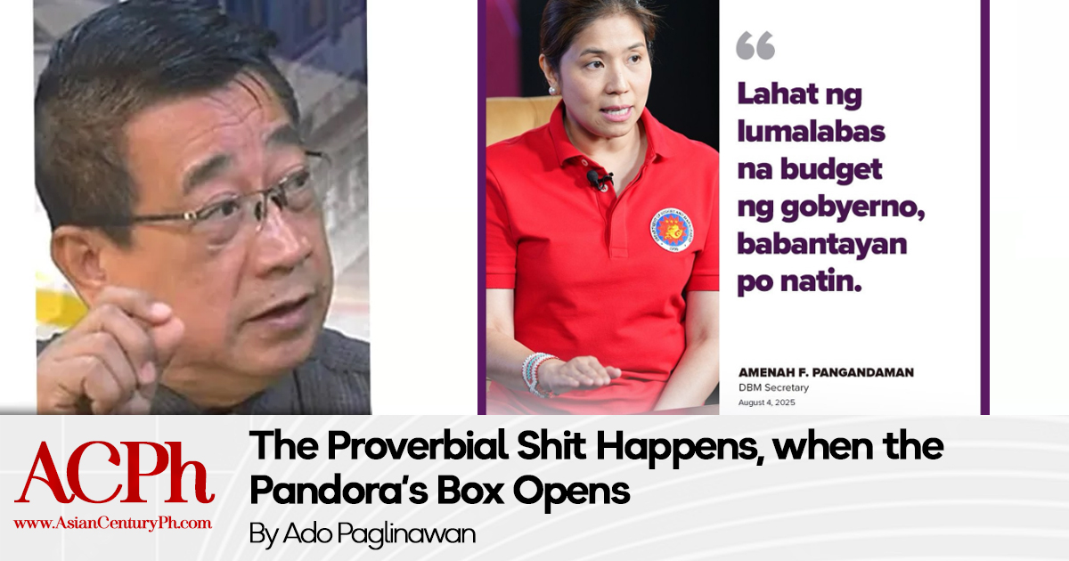 The Proverbial Shit Happens, when the Pandora’s Box Opens