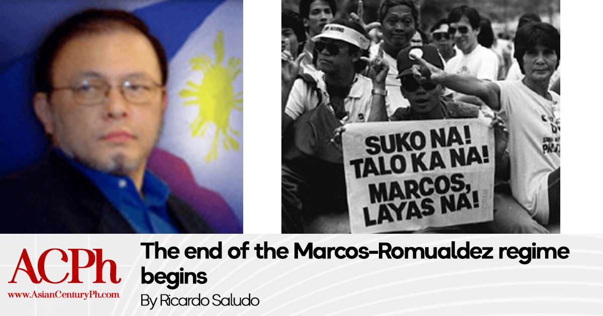 The end of the Marcos-Romualdez regime begins