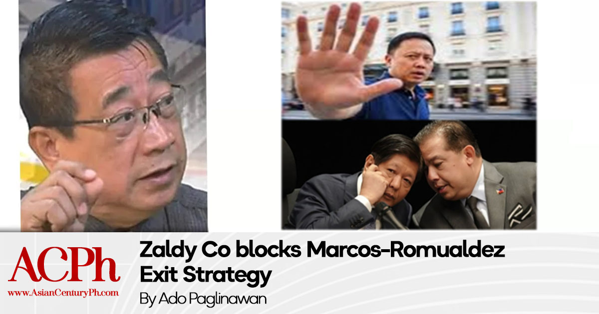 Zaldy Co blocks Marcos-Romualdez Exit Strategy