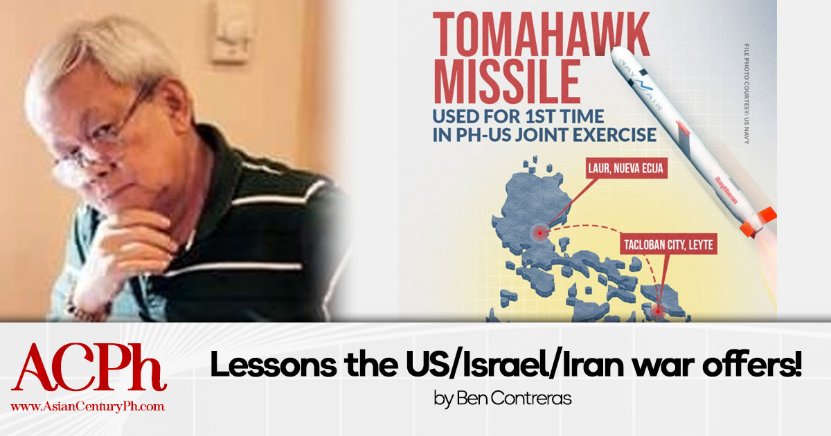 Lessons the US/Israel/Iran war offers!