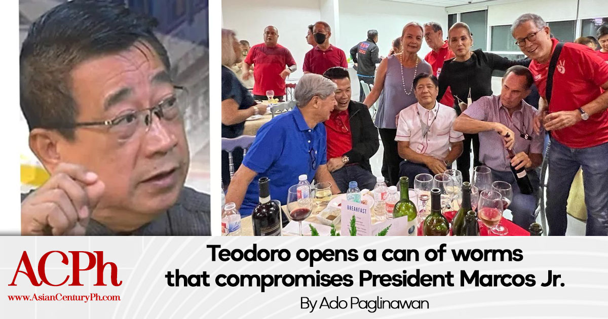 Teodoro opens a can of worms that compromises President Marcos Jr.